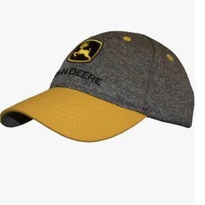 John Deere Two-Tone Gray and Yellow Hat